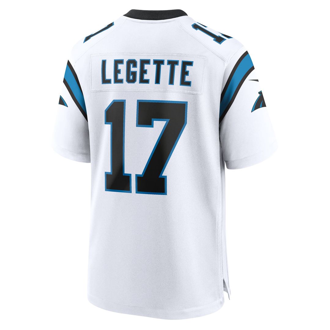 Xavier Legette Carolina Panthers Nike White Game Jersey