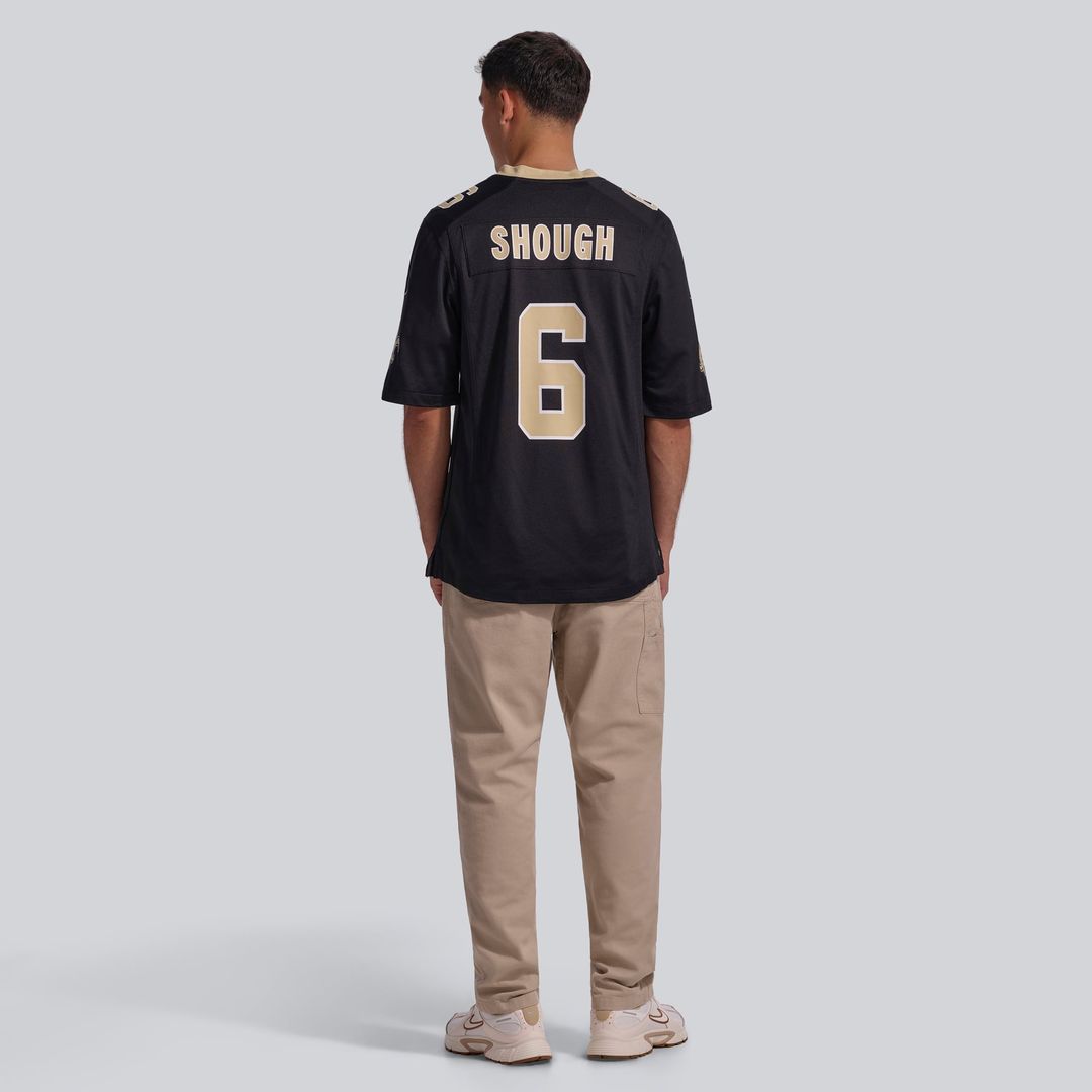 Tyler Shough New Orleans Saints Nike Black Game Jersey
