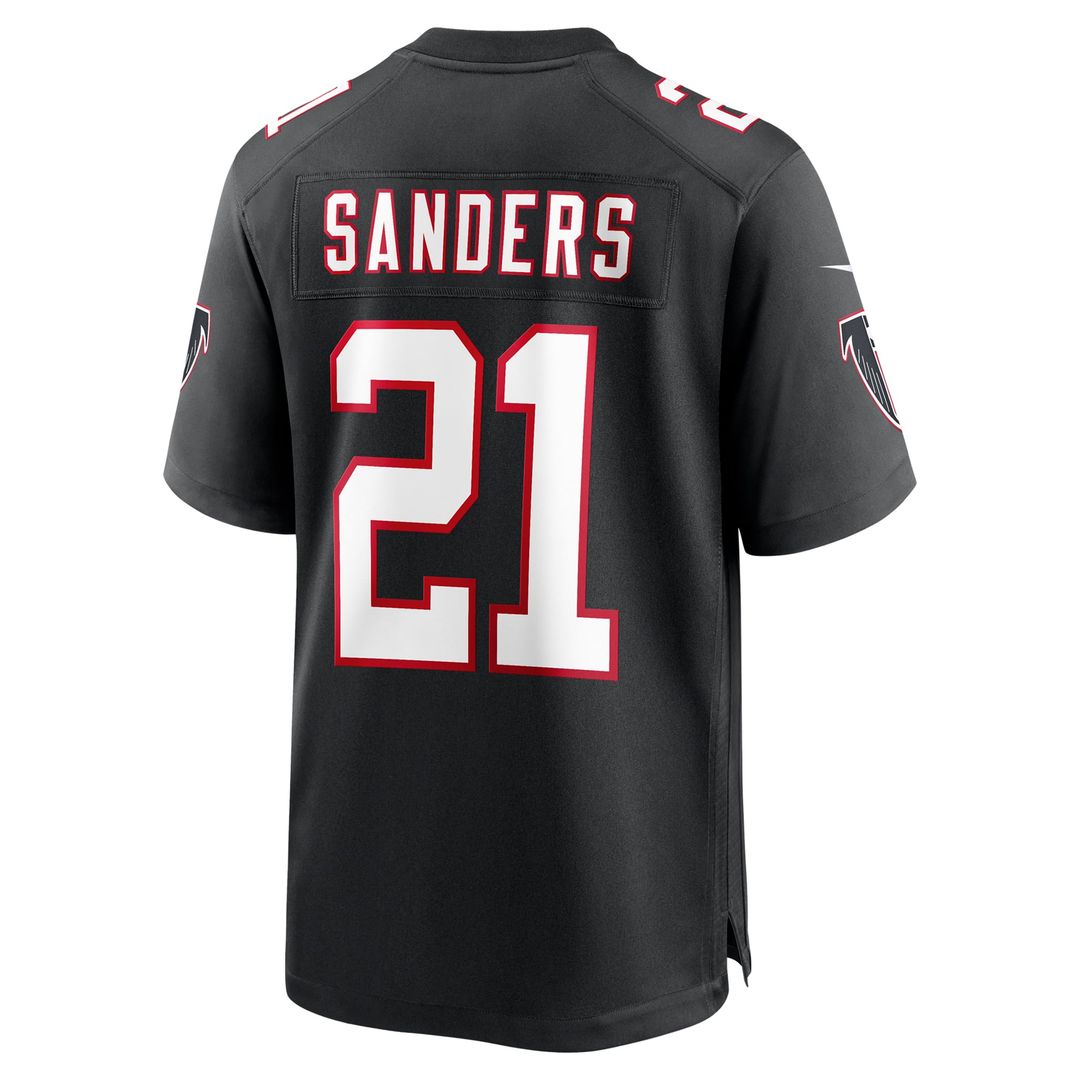 Deion Sanders Atlanta Falcons Nike Black Retired Player Alternate Game Jersey