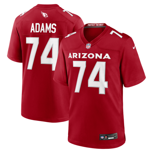 Isaiah Adams Arizona Cardinals Nike Cardinal Team Game Jersey