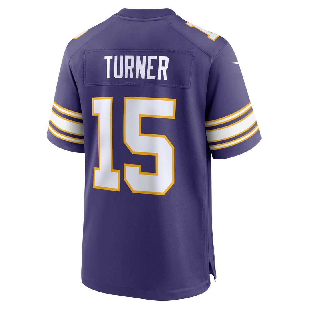 Dallas Turner Minnesota Vikings Nike White Game Jersey