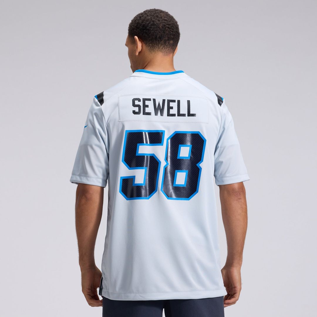 Penei Sewell Detroit Lions Nike Silver 2026 Rivalries Collection Game Jersey
