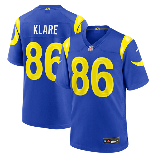 Max Klare Los Angeles Rams Nike Royal Team Game Jersey