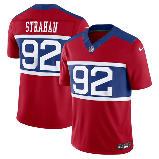 Michael Strahan New York Giants Nike Century Red Alternate Vapor F.U.S.E. Retired Player Limited Jersey