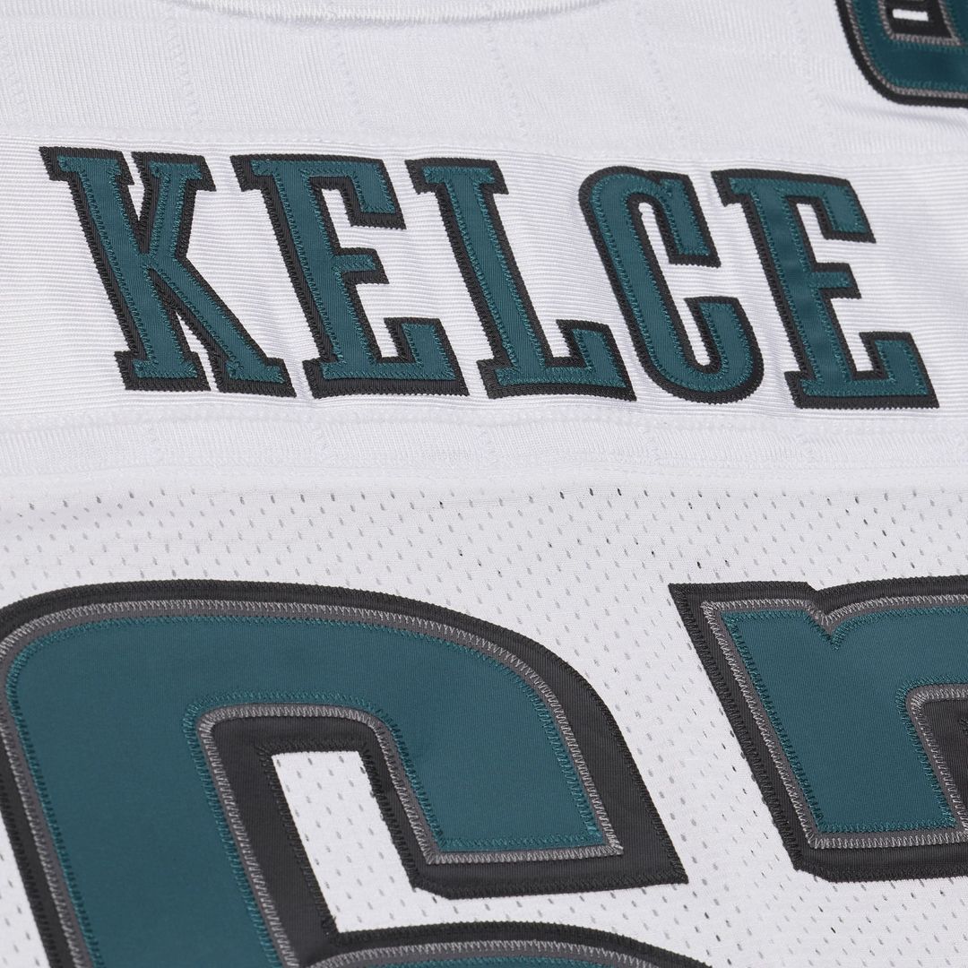Jason Kelce Philadelphia Eagles Mitchell & Ness White 2011 Authentic Throwback Jersey