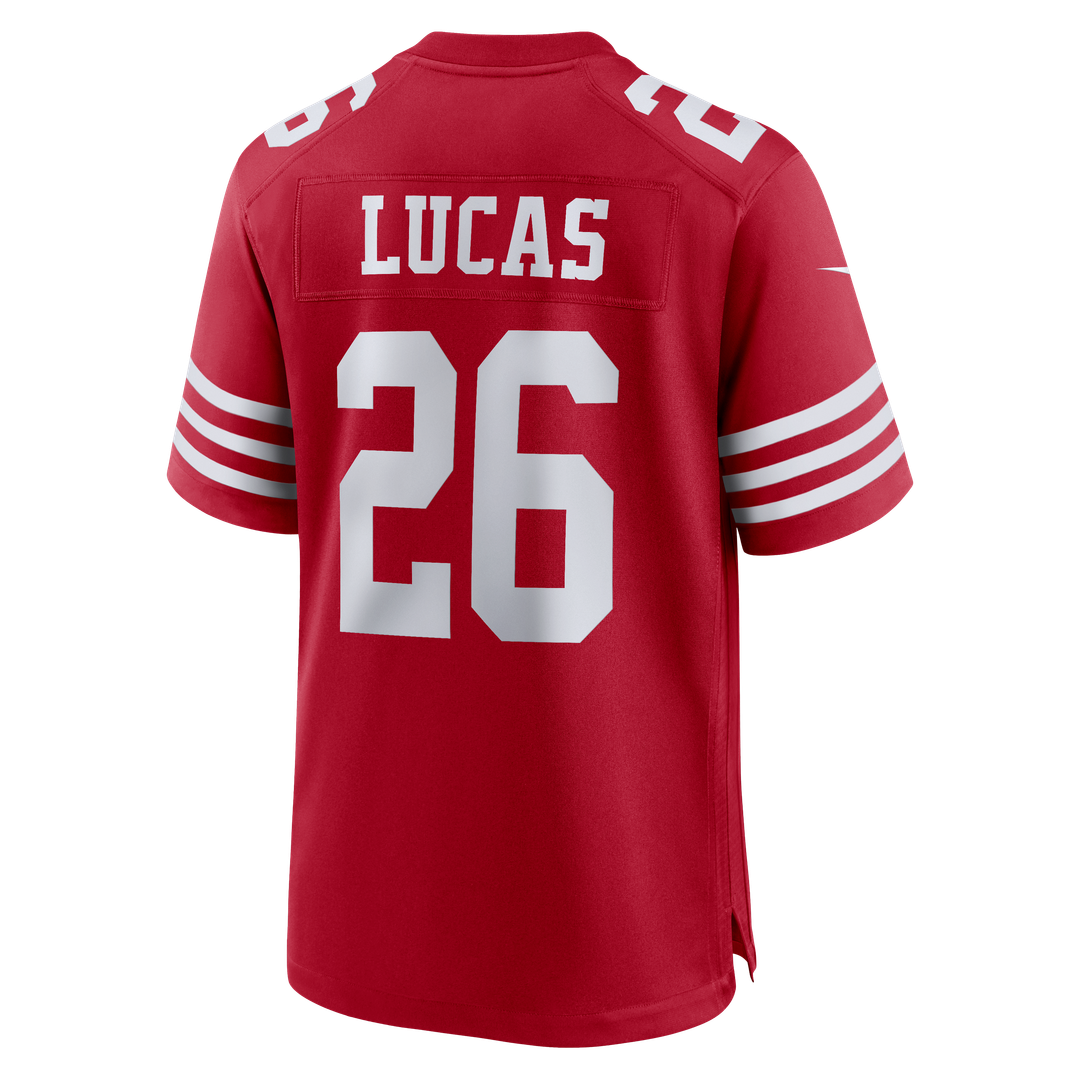 Chase Lucas San Francisco 49ers Nike Scarlet Team Game Jersey