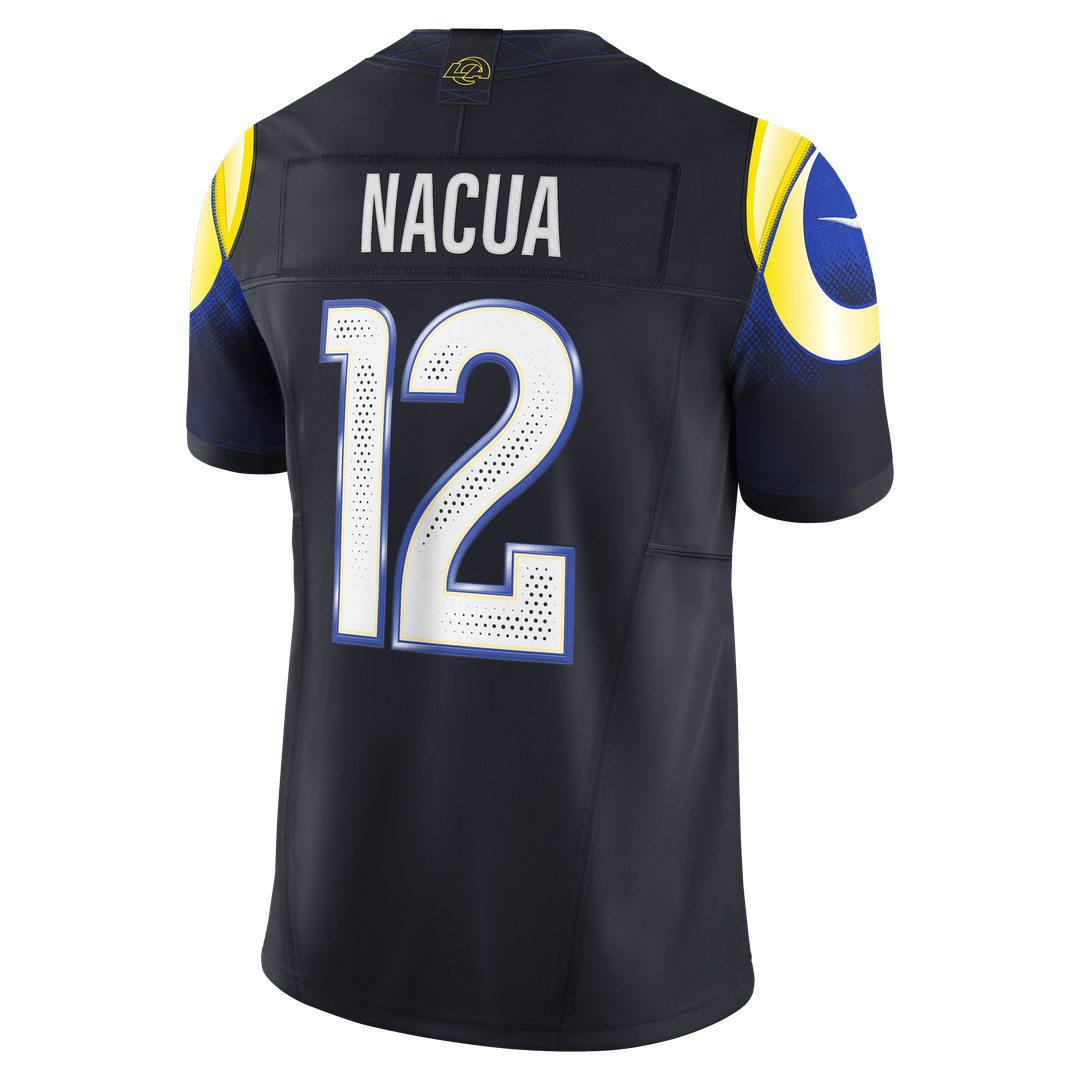 Puka Nacua Los Angeles Rams Nike Dark Blue Rivalries Collection Stitched Limited Jersey
