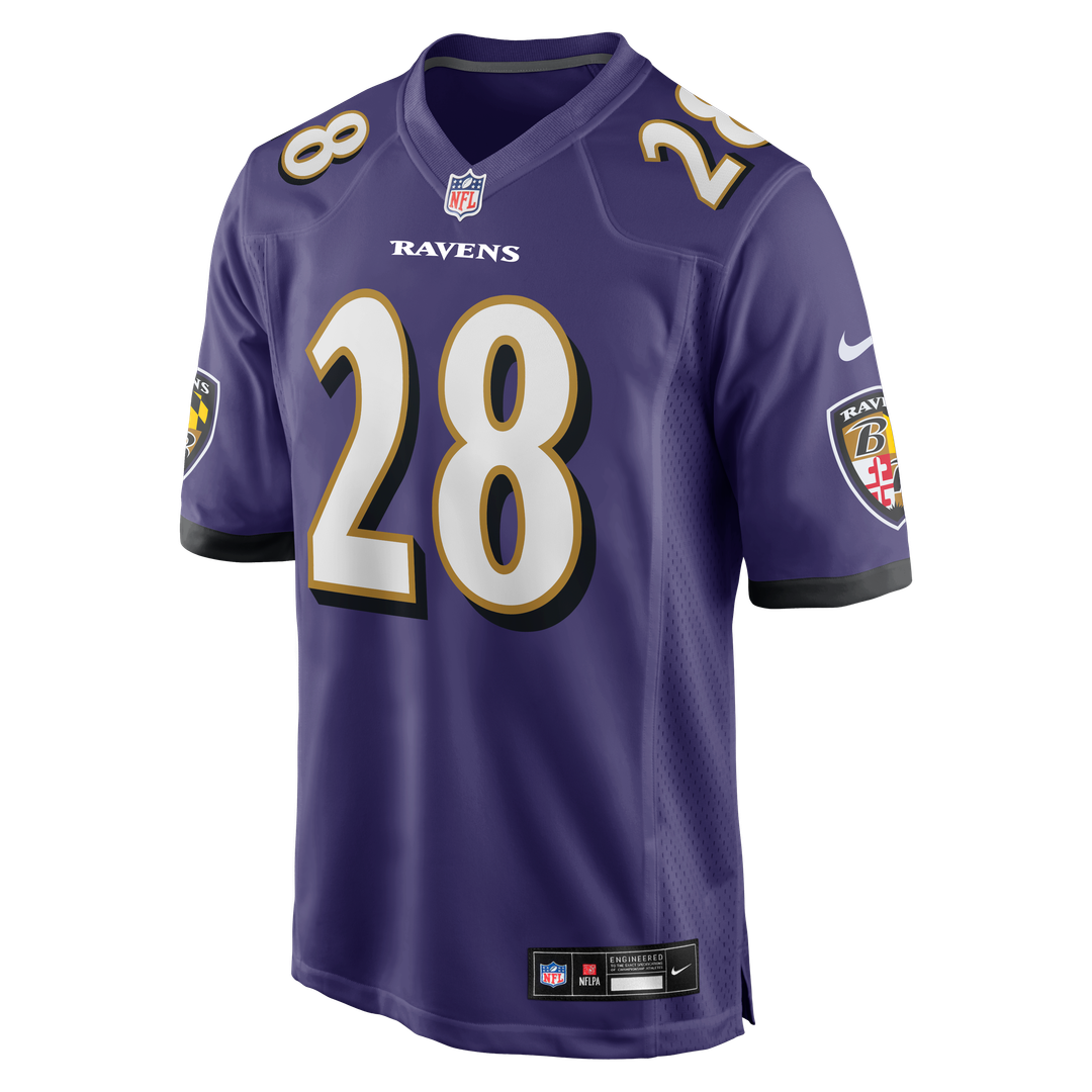 Taven Bryan Baltimore Ravens Nike Purple Team Game Jersey