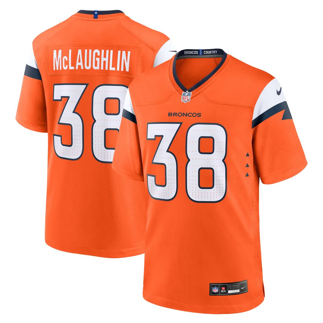 Jaleel McLaughlin Denver Broncos Nike White Game Jersey