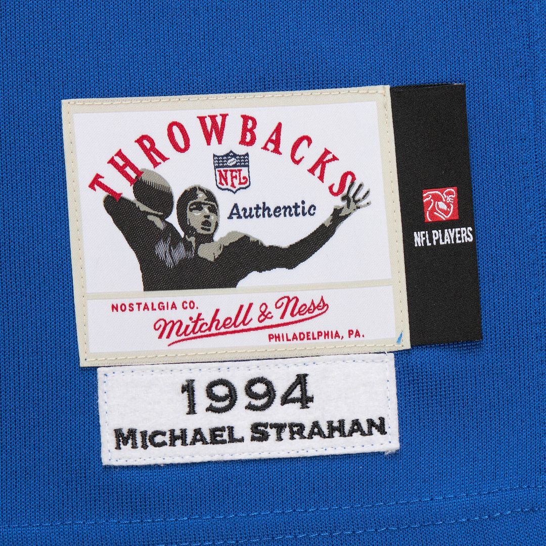 Michael Strahan New York Giants 1994 Mitchell & Ness Royal Authentic Throwback Retired Player Jersey