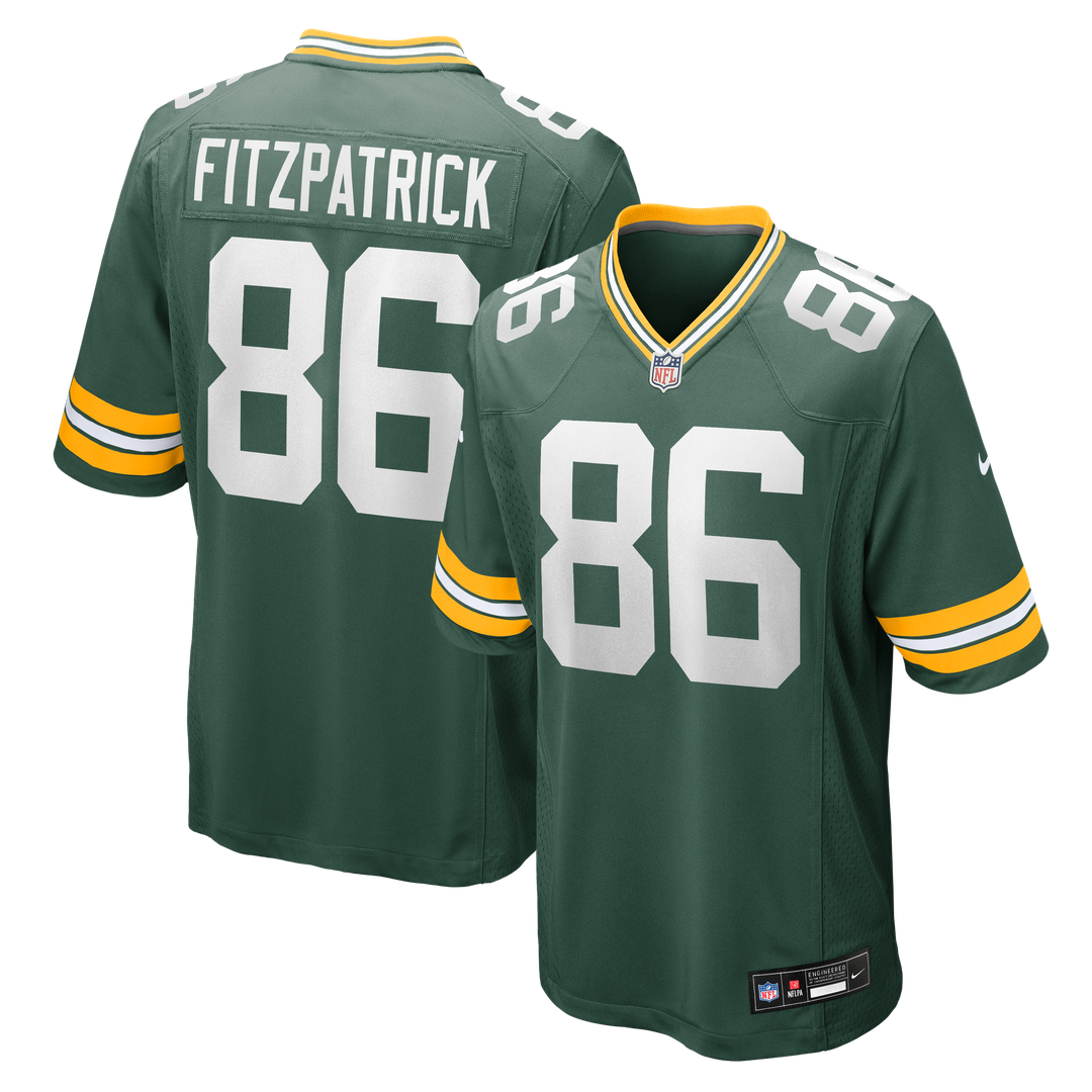John FitzPatrick Green Bay Packers Nike Green Team Game Jersey