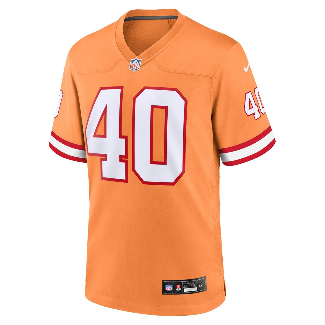 Mike Alstott Tampa Bay Buccaneers Nike Orange Throwback Game Jersey