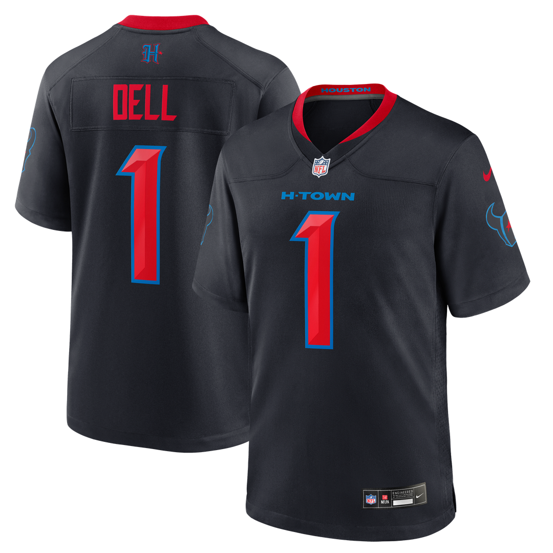 Tank Dell Houston Texans Nike Navy Alternate Game Jersey