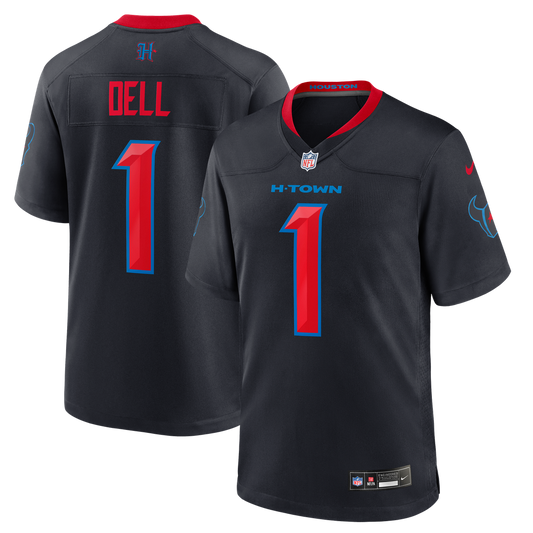 Tank Dell Houston Texans Nike Navy Alternate Game Jersey