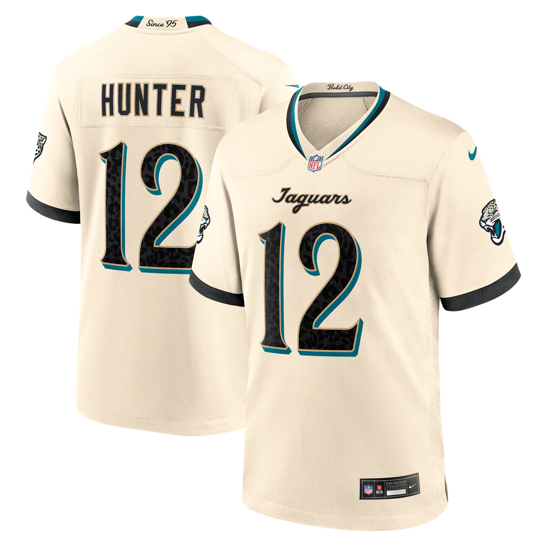 Travis Hunter Jacksonville Jaguars Nike Natural 2026 Rivalries Collection Game Jersey