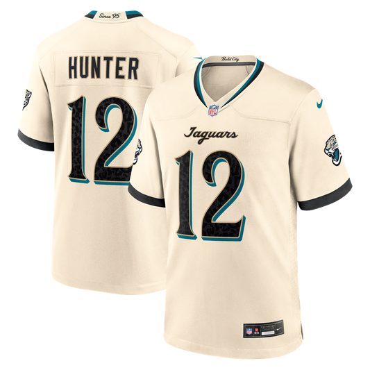 Travis Hunter Jacksonville Jaguars Nike Natural 2026 Rivalries Collection Game Jersey