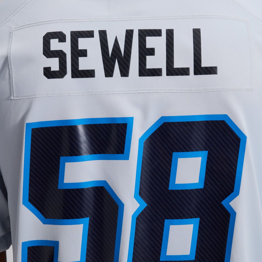 Penei Sewell Detroit Lions Nike Silver 2026 Rivalries Collection Game Jersey