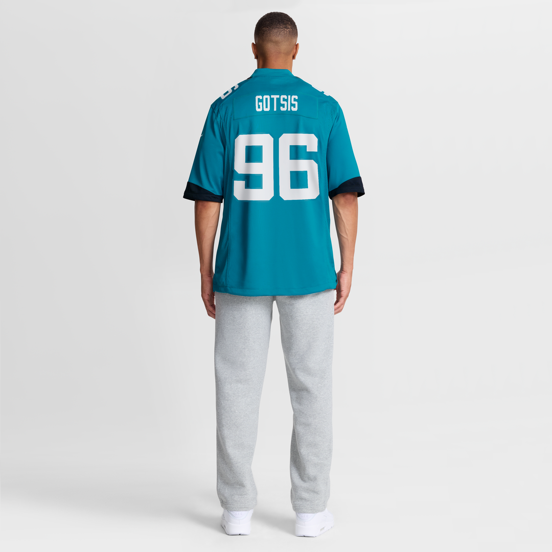 Adam Gotsis Jacksonville Jaguars Nike Teal Game Jersey