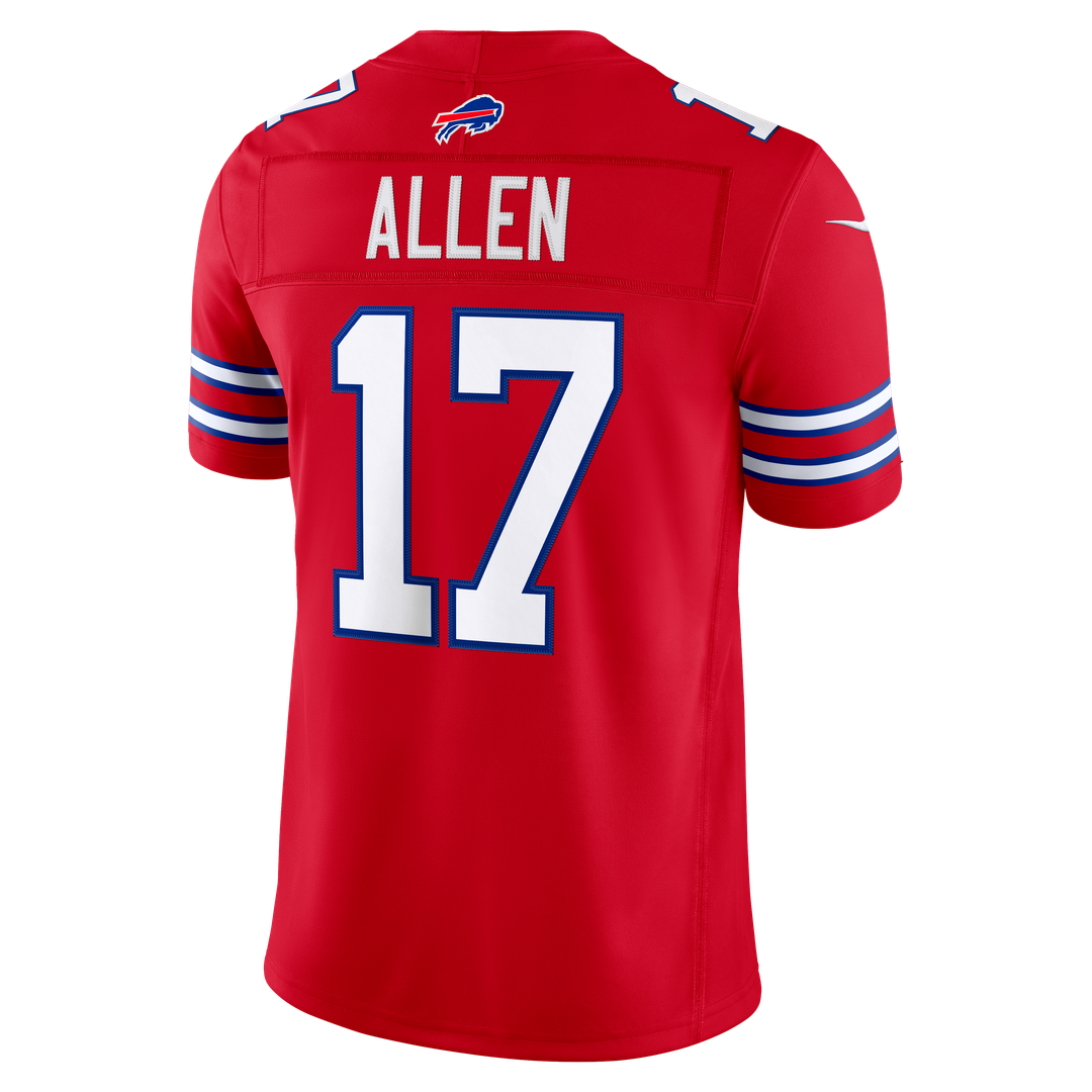 Josh Allen Buffalo Bills Nike Red Alternate Vapor F.U.S.E. Stitched Limited Jersey