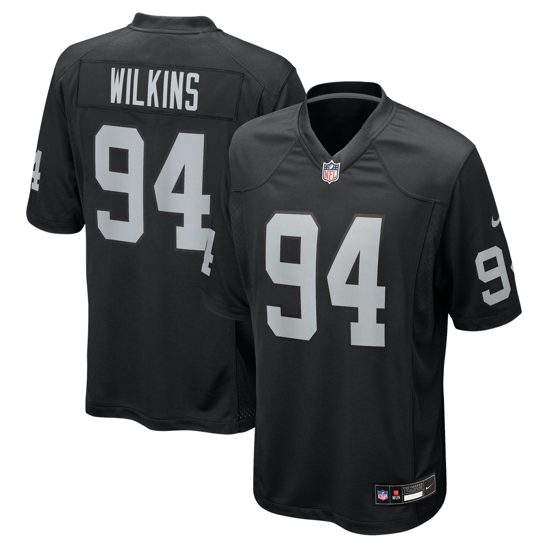 Christian Wilkins Las Vegas Raiders Nike Black Team Game Jersey