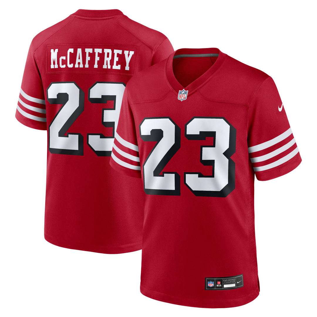 Christian McCaffrey San Francisco 49ers Nike Scarlet Alternate Game Player Jersey