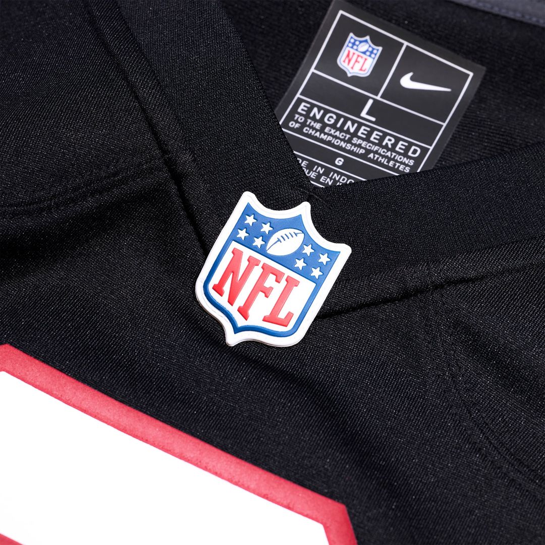Deion Sanders Atlanta Falcons Nike Black Retired Player Alternate Game Jersey