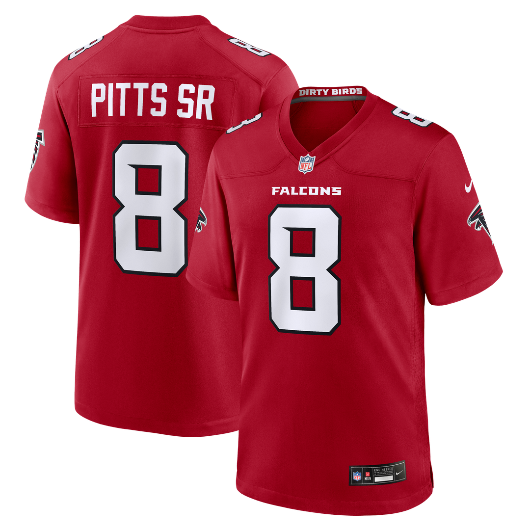 Kyle Pitts Sr. Atlanta Falcons Nike Red Game Jersey