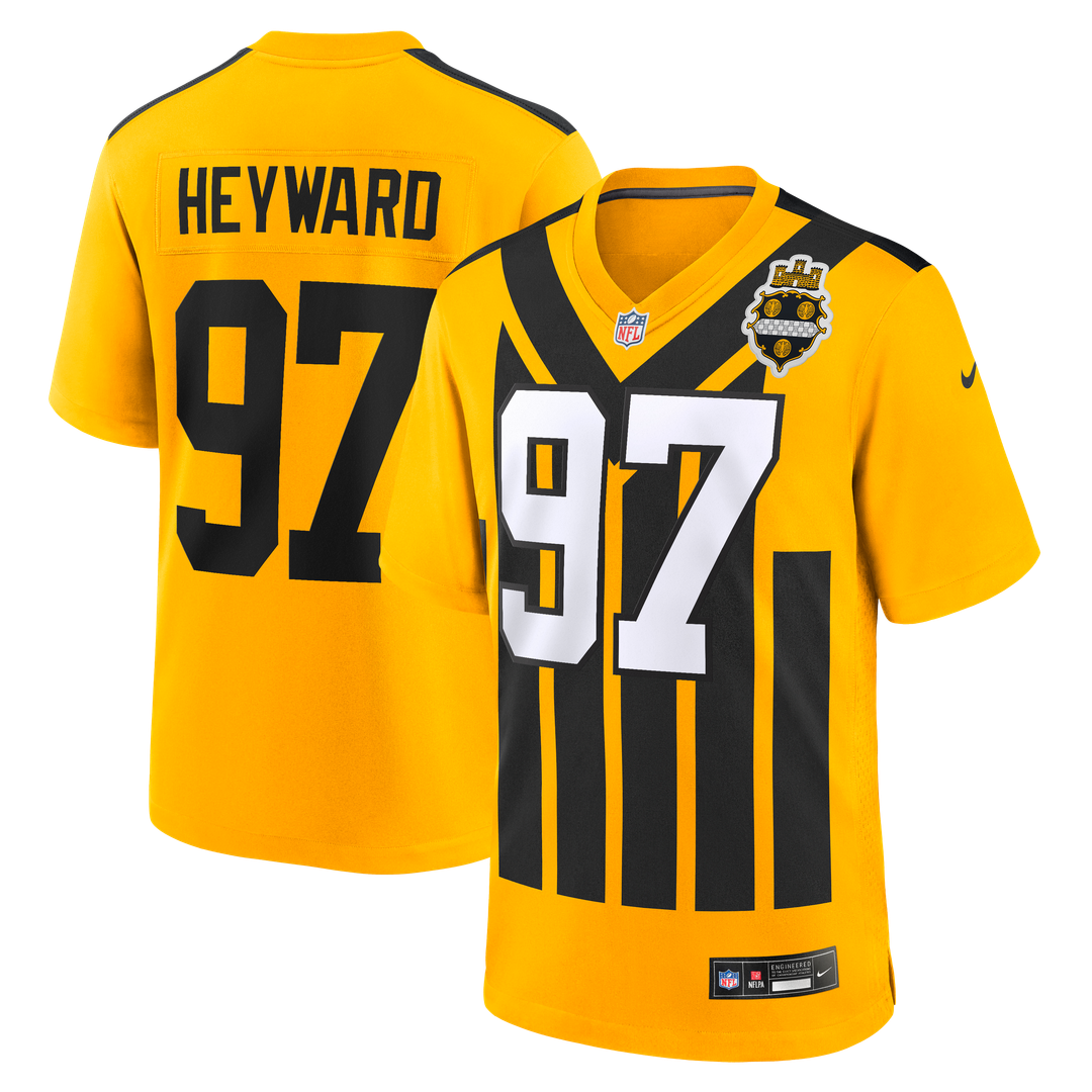 Cameron Heyward Pittsburgh Steelers Nike Gold Alternate 1933 Throwback Game Jersey