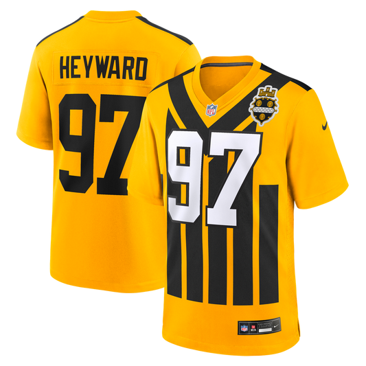 Cameron Heyward Pittsburgh Steelers Nike Gold Alternate 1933 Throwback Game Jersey