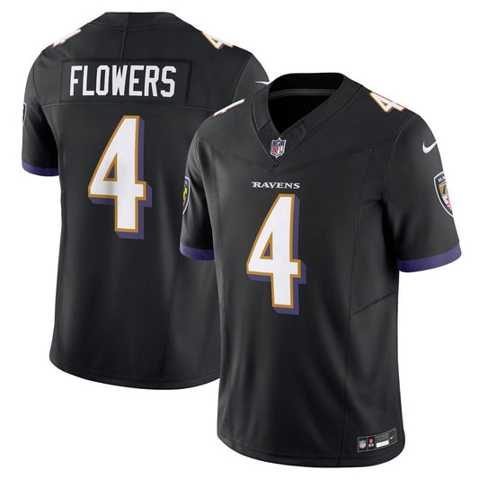 Zay Flowers Baltimore Ravens Nike Black Alternate Vapor F.U.S.E. Limited Jersey
