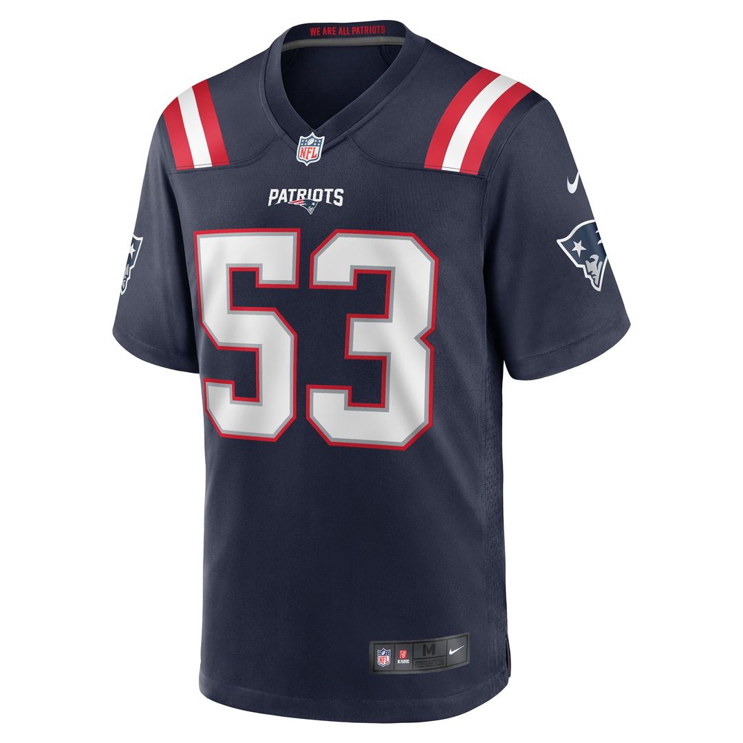 Christian Elliss New England Patriots Nike Navy Game Jersey