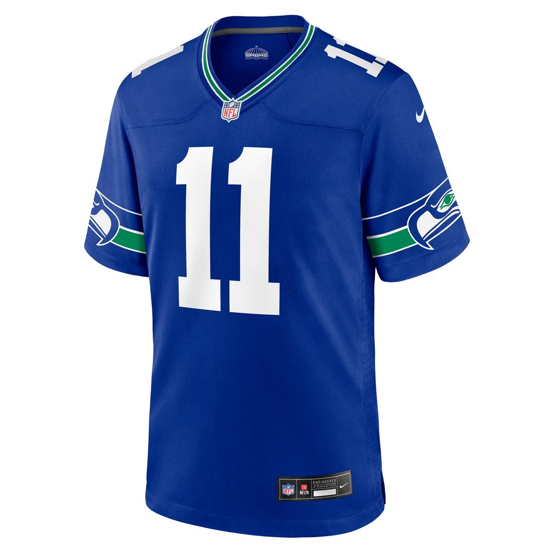 Jaxon Smith-Njigba Seattle Seahawks Nike Royal Throwback Player Game Jersey