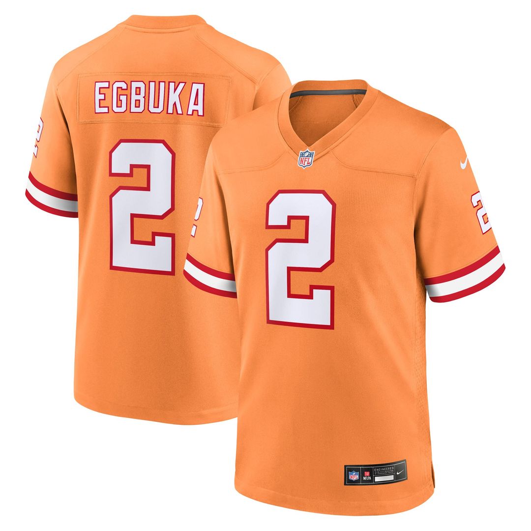 Emeka Egbuka Tampa Bay Buccaneers Nike Red Team Game Jersey