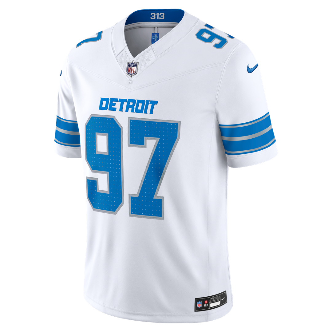 Aidan Hutchinson Detroit Lions Nike White Vapor F.U.S.E. Stitched Limited Jersey