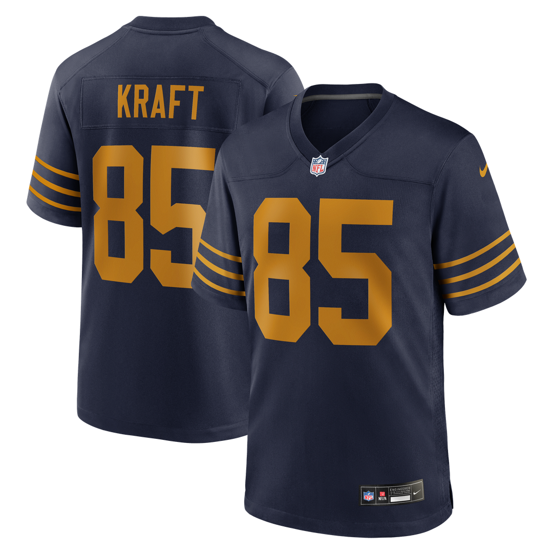 Tucker Kraft Green Bay Packers Nike Navy Alternate Game Jersey