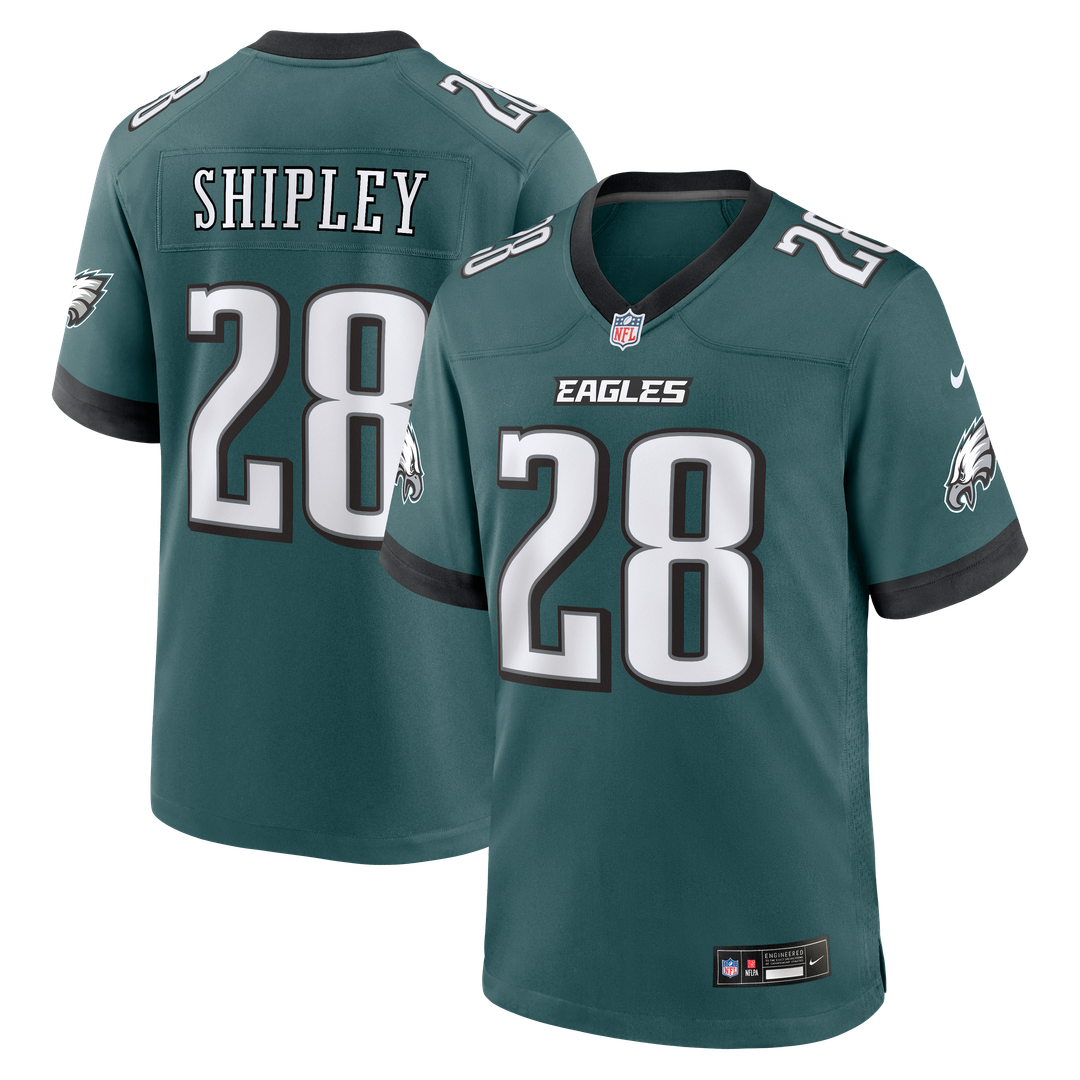 Will Shipley Philadelphia Eagles Nike Midnight Green Team Game Jersey