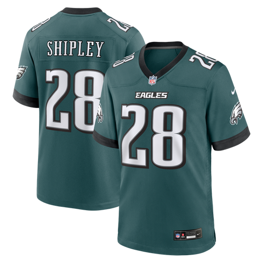 Will Shipley Philadelphia Eagles Nike Midnight Green Team Game Jersey