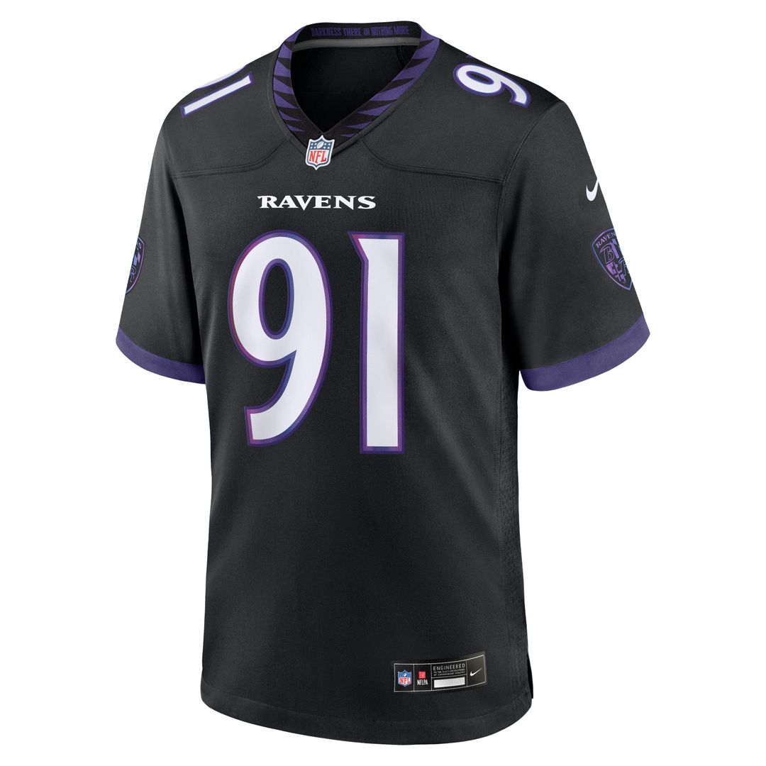 Trey Hendrickson Baltimore Ravens Nike Purple Team Game Jersey