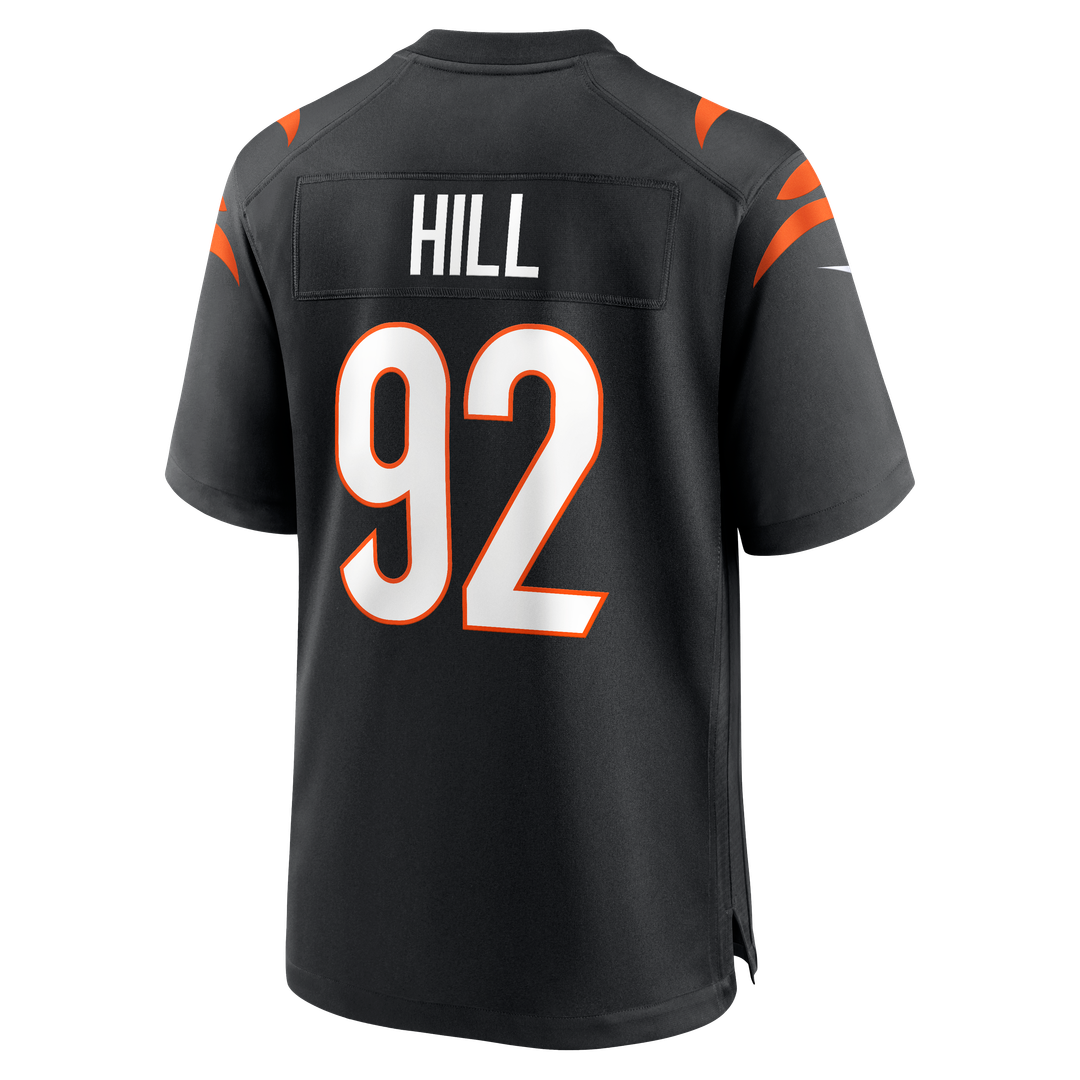 B.J. Hill Cincinnati Bengals Nike Black Game Jersey