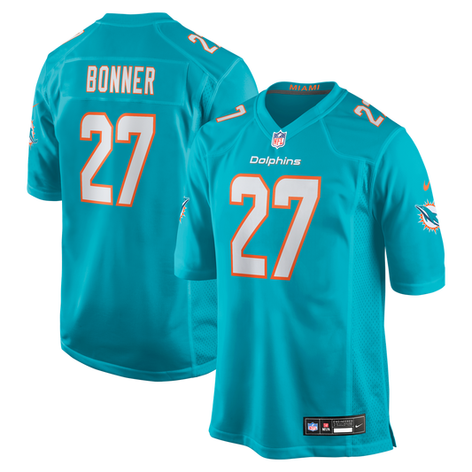 Ethan Bonner Miami Dolphins Nike Aqua Game Jersey