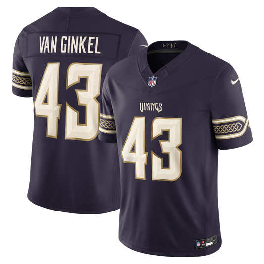 Andrew Van Ginkel Minnesota Vikings Nike Purple 2026 Rivalries Collection Stitched Limited Jersey