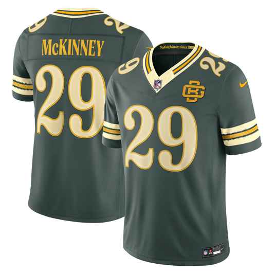 Xavier McKinney Green Bay Packers Nike Green 2026 Rivalries Collection Stitched Limited Jersey