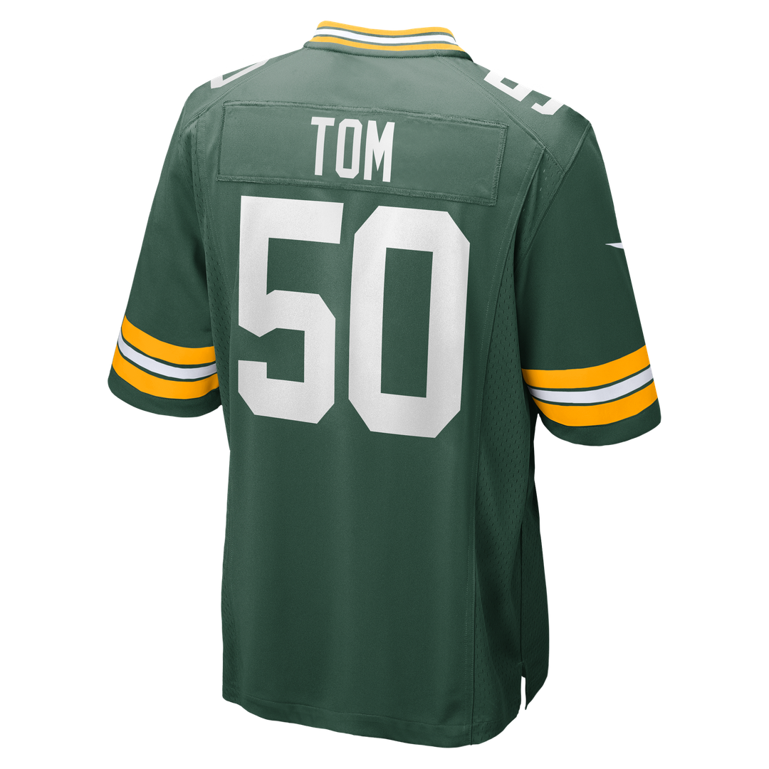 Zach Tom Green Bay Packers Nike Green Game Player Jersey