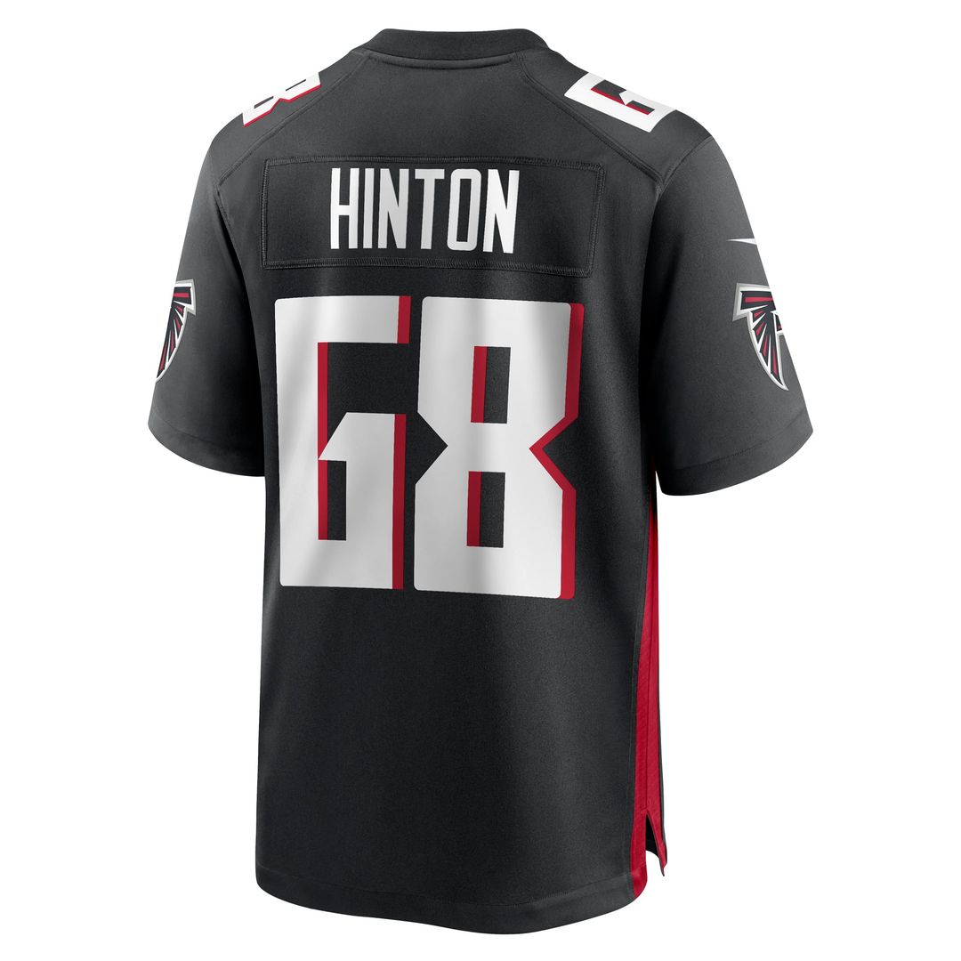 Kyle Hinton Atlanta Falcons Nike Black Team Game Jersey