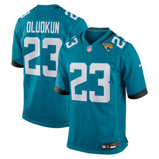 Foyesade Oluokun Jacksonville Jaguars Nike Teal Game Player Jersey