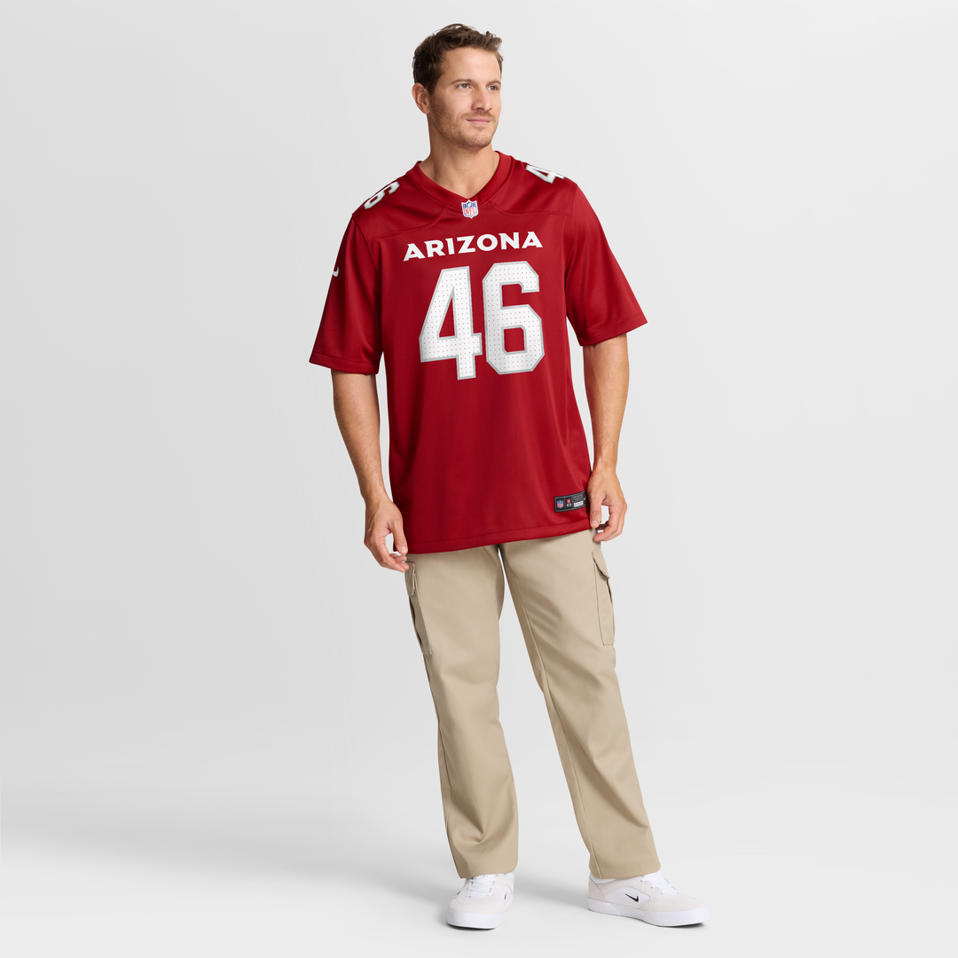 Aaron Brewer Arizona Cardinals Nike Cardinal Team Game Jersey
