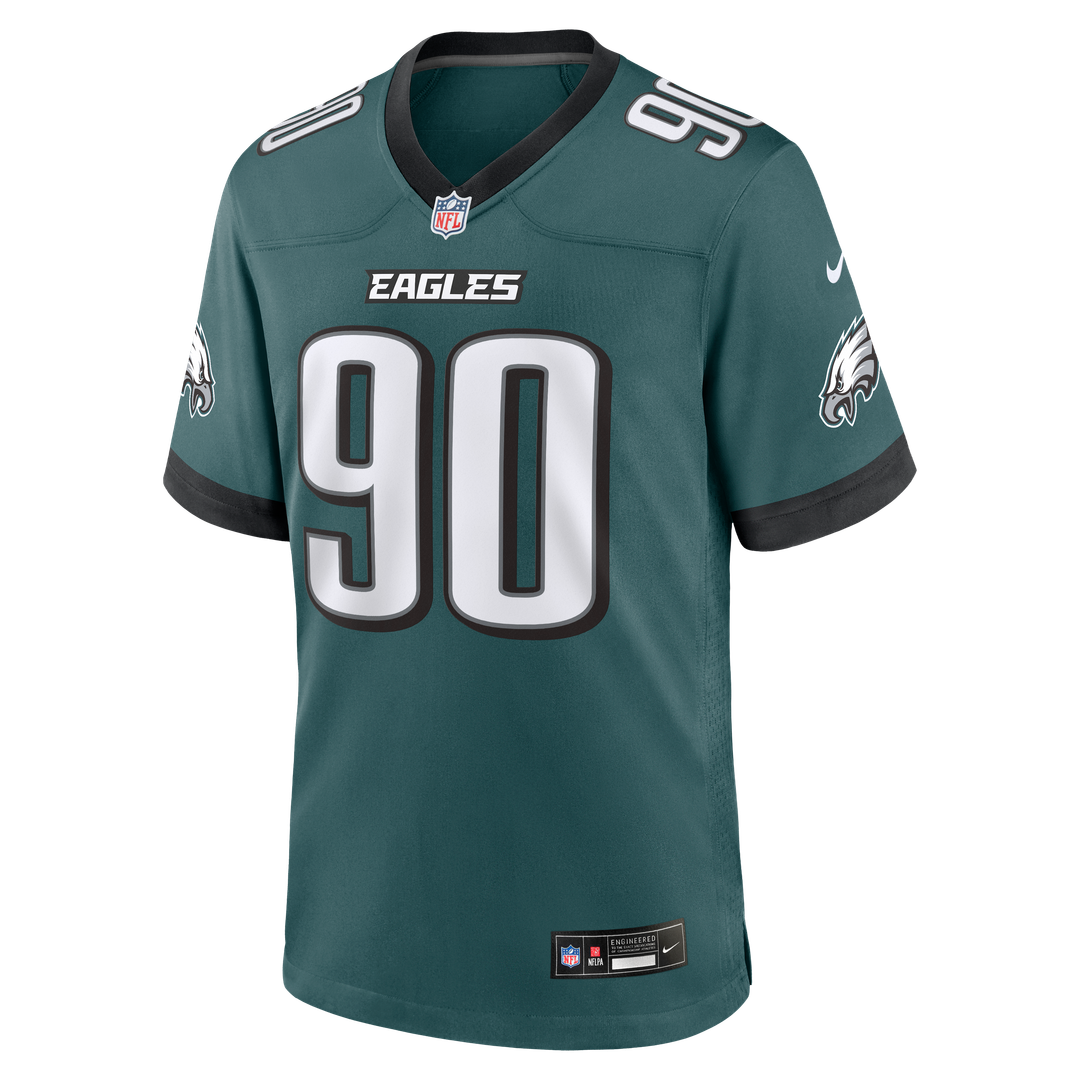 Jordan Davis Philadelphia Eagles Nike Midnight Green Team Game Jersey