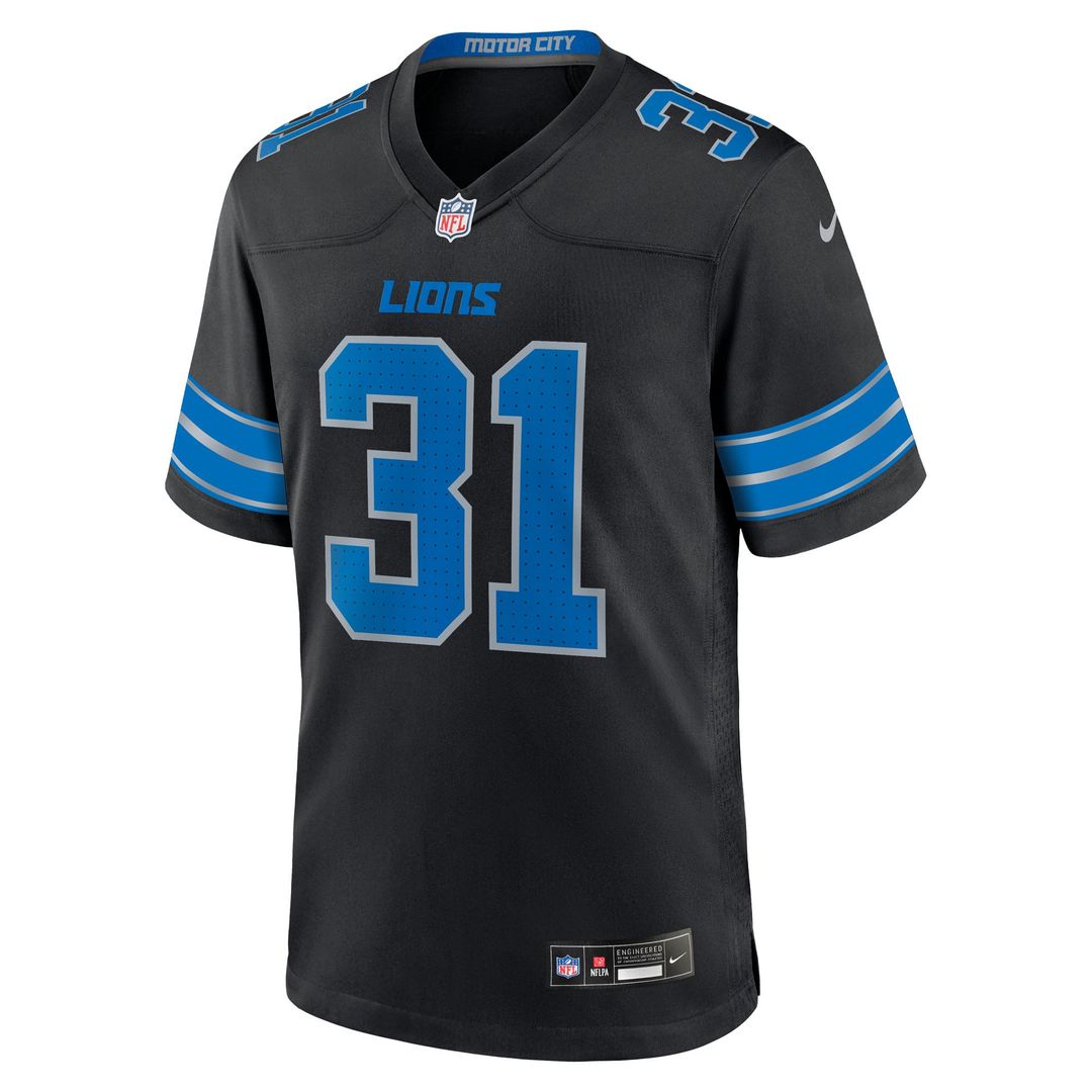 Kerby Joseph Detroit Lions Nike Blue Team Game Jersey