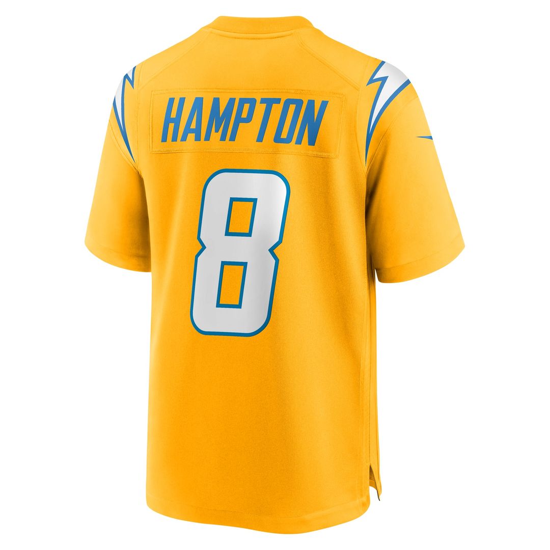 Omarion Hampton Los Angeles Chargers Nike Gold Alternate Charger Power Game Player Jersey