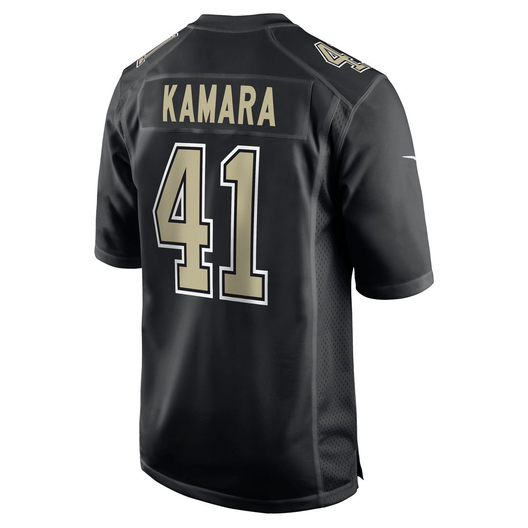 Alvin Kamara New Orleans Saints Nike Carbon Black Fashion Game Jersey